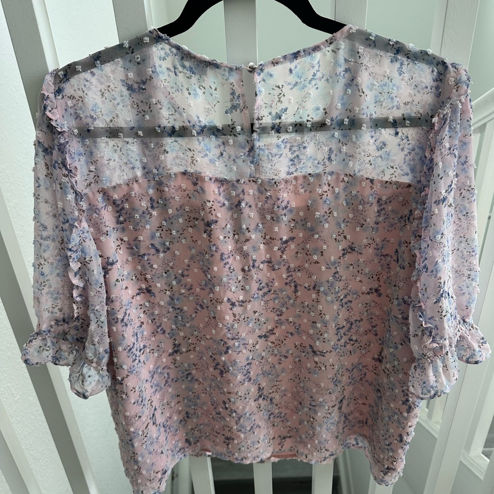 Floral Pink Blouse - Picture 2 of 3